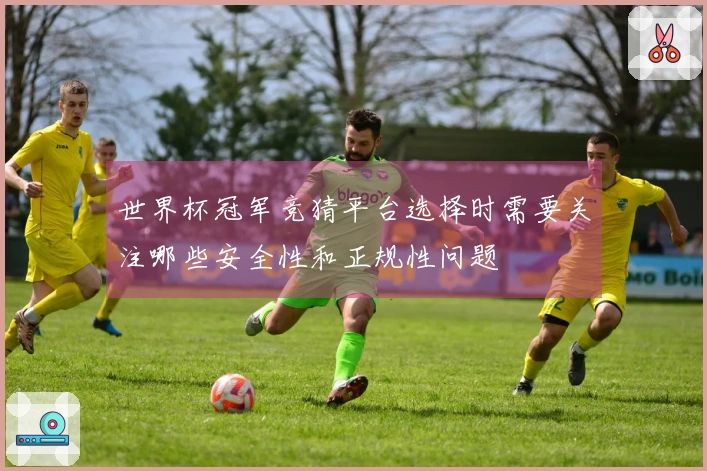 世界杯冠军竞猜平台选择时需要关注哪些安全性和正规性问题