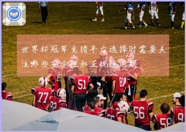世界杯冠军竞猜平台选择时需要关注哪些安全性和正规性问题