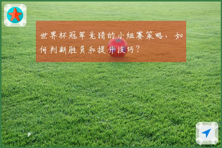 世界杯冠军竞猜的小组赛策略，如何判断胜负和提升技巧？
